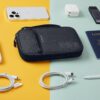 BAGSMART Cord Organizer Travel Cable Organizer Bag Tech Electronic Organizer Travel Case, Travel Essentials for Charger, Cable, Phone, Flash drive, Single Layer - Black - Image 7