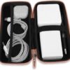 iMangoo Shockproof Travel Essentials Organizer Charger Case, Space-Optimized Zipper Electronics Accessories Pouch Tech Cord Cable Adapter Power Bank Storage for Women Men, 8.5x4.5x2 in (Rose Gold) - Image 4