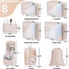10 Set/8 Set Packing Cubes for Travel, Gifts for Women Mom,Anti-Tearing Suitcase Organizer for Luggage with Shoe & Hanging Toiletry Bag,OlarHike Vacation Essentials & Accessories for Cruise Ship,Cream - Image 2