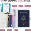 Passport Holder for Travel Essentials, RFID Blocking Leather Cover Wallet with Magnetic Closure, Aesthetic & Cute Passport Book Case for Women and Men - Wildflower - Image 2
