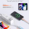Power Strip Surge Protector - One Beat 6 Widely Outlets with 4 USB Ports (2 USB C), 5 Ft Extension Cord Flat Plug, Wall Mount Outlet Extender Small Power Strip for Travel Home Office College Dorm Room - Image 3