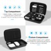 ProCase Hard Travel Electronic Organizer Case for MacBook Power Adapter Chargers Cables Power Bank Apple Magic Mouse Apple Pencil USB Flash Disk SD Card Small Portable Accessories Bag - Image 2