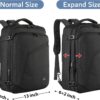 MATEIN Carry on Backpack, Extra Large Travel Backpack Expandable Airplane Approved Weekender Bag for Men and Women, Water Resistant Lightweight Daypack for Flight 40L, Black - Image 5