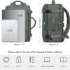 Travel Backpack For Women Men Flight Approved, Carry-on Backpack Bag Luggage, Personal Item Backpack Bag, Laptop Backpack Casual Daypack, Travel Essentials Must Haves, Olive-green - Image 5
