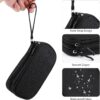 Universal Cable Organizer - Electronics Accessories Bag for Charger, Phone, Memory Card - Travel Gadget Bag - Black - Image 3