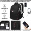 Travel Laptop Backpack, Black Backpack for Men and Women with USB Slit Business Computer Back Pack (Black, 15.6 Inch) - Image 3