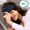 LC-dolida Sleep Headphones, 3D Sleep Mask Bluetooth Wireless Music Eye Mask, Sleeping Headphones for Side Sleepers Sleep Mask with Bluetooth Headphones Ultra-Thin Stereo Speakers Perfect for Sleeping - Image 4