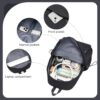 Black Backpack for Women Small Backpacks for School Bag School Backpack for College Bookbag for Women Waterproof Gym Backpacks for Men Book Bags - Image 4