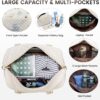 LOVEVOOK Travel Duffle Bag,Weekender Bags for Women with Shoe Compartment，Carry on Overnight Bag with Toiletry Bag,Gym Duffel Bag with Wet Pocket, Hospital Bags for Labor and Delivery - Image 3