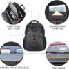 KROSER TSA Friendly Travel Laptop Backpack 17.3 inch XL Computer Backpack Water-Repellent College Daypack Business Backpack with RFID Pockets & USB Port for Men/Women-Black - Image 4