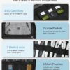 BAGSMART Large Electronics Travel Organizer Case, Tech Accessories Cord Storage Bag for Phone, Power Bank, SD Card, Cables, Black - Image 3