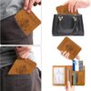 WALNEW Passport Holder Wallet, RFID Blocking Passport Cover Case PU leather Card Holder with Pen and Clear Card Slot for Women Men, Brown - Image 7