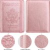 WALNEW Passport Holder for Travel, RFID Passport Cover Wallet for Women Men, PU Leather Passport Book Card Holder Case with Pen, Travelling Essentials for Flying - Image 5