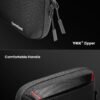 tomtoc Travel Cable Organizer Pouch, Electronics Accessories Organizer Portable Waterproof Double Accessories Carry Case for Cord, Charger, Cables, USB Drive, Black - Image 6