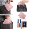 WALNEW Passport Holder for Travel, RFID Passport Cover Wallet for Women Men, PU Leather Passport Book Card Holder Case with Pen, Travelling Essentials for Flying - Image 6