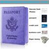 Herain Passport Holder for Travel Cruise Essentials 2 Pcs, Passport Cover Wallet Case Women Men Family, Passports Book Holders Travel Gifts Accessories Vacation Must Haves - Image 4