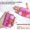 Pill Organizer with Medicine Labels Travel Daily Pill Container Mini Medication Organizer Storage Pill Organizer Travel Essentials Pill Case 7 Day (Pink & 161 Lables) - Image 4