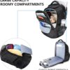 KROSER TSA Friendly Travel Laptop Backpack 17.3 inch XL Computer Backpack Water-Repellent College Daypack Business Backpack with RFID Pockets & USB Port for Men/Women-Black - Image 3