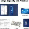 Passport Holder for Travel Men Women - Passport Cover, Passport Wallet Case Travel Essentials Travel Must Haves Accessories Blocking Leather Card Slot Protector for Stocking Stuffers Gifts, Navy Blue - Image 5
