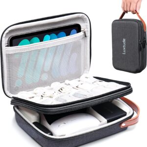 Luxtude Electronics Organizer Travel Case, Tech Organizers Travel Case, Hard Cases for Electronics, Hard Charger Bag, Portable Cable Bag, Travel Essentials for Charger/Mouse/Cash/Card
