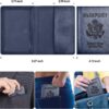 Eoehro 2Pack Passport Holder Wallet Cover Case, Travel Essentials for Women and Men - Image 5