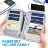 Passport Holder Family, Women Rfid Blocking Passport Wallet, Travel Document Organizer Premium Wallets Passport Holders Bag - Image 4