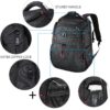 KROSER TSA Friendly Travel Laptop Backpack 17.3 inch XL Computer Backpack Water-Repellent College Daypack Business Backpack with RFID Pockets & USB Port for Men/Women-Black - Image 5