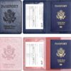 Eoehro 2Pack Passport Holder Wallet Cover Case, Travel Essentials for Women and Men - Image 2