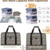 Expandable Travel Duffle Bags Weekender Overnight Bags for Women Men Hospital Bag for Women Labor Delivery with Toiletry Bag Waterproof - Image 3