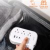 BESHON Flat Plug Power Strip, 3 Outlets with 3 USB Ports(2 USB C), Ultra Flat 3.2ft Wrapped Around Extension Cord for Cruise Ship, Travel, Dorm Room Essentials - Image 6