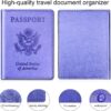 Herain Passport Holder for Travel Cruise Essentials 2 Pcs, Passport Cover Wallet Case Women Men Family, Passports Book Holders Travel Gifts Accessories Vacation Must Haves - Image 5