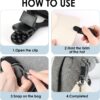 2 Pack Hat Clip for Travel on Bags, Secure Hat Holder Accessory for Vacation Beach Cruise, Must Have Vacation Essential Accessories for Backpack Luggage Handbag Hiking Enthusiasts - Image 3