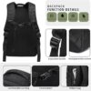 Wotony Military tactical backpack, backpack for men black small tactical assault bag - Image 5