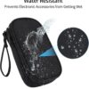 Universal Cable Organizer - Electronics Accessories Bag for Charger, Phone, Memory Card - Travel Gadget Bag - Black - Image 5