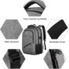MATEIN Travel Laptop Backpack, 17 Inch Work TSA Approved Carry on Backpack, Large Computer Business Bag for Men Women with USB Port and Trolley Sleeve, College School Rucksack Book Bag, Grey - Image 6