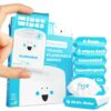 Impossibly Compact Travel Flushable Wipes - 99.5% Water and Aloe - Safe for Sensitive Skin, Hypoallergenic & Unscented - Travel Essentials for Adults, Kids & Baby Care - 8 Pack Total 48 Wipes