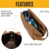 Carhartt Durable Travel Kit, Organize Essentials W/the Water Resistance Free Toiletry Bag - Image 2