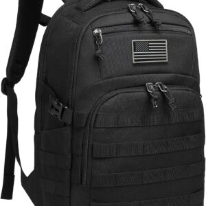 Wotony Military tactical backpack, backpack for men black small tactical assault bag