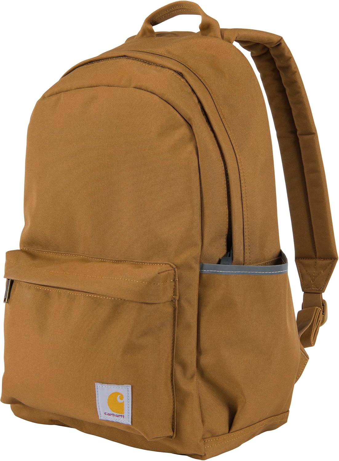 Carhartt 21L Classic Laptop Backpack, Water-Resistant Pack W/ 15" Laptop Sleeve and Organizational Compartments, PFAS Free, Carhartt Brown