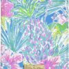 Lilly Pulitzer Vegan Leather Passport Holder, Cute Passport Cover, Travel Wallet with Credit Card Slots, Swizzle In
