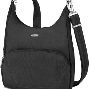 Travelon Anti-Theft Classic Essential Messenger Bag, Black